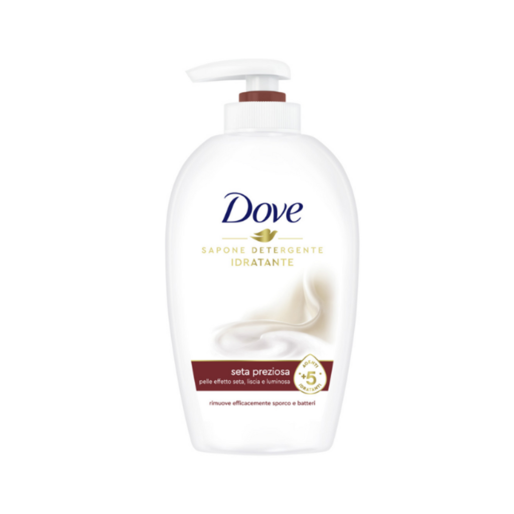 DOVE SAPONE LIQUIDO COMPLETO MANI SETA PREZIOSA 250 ML