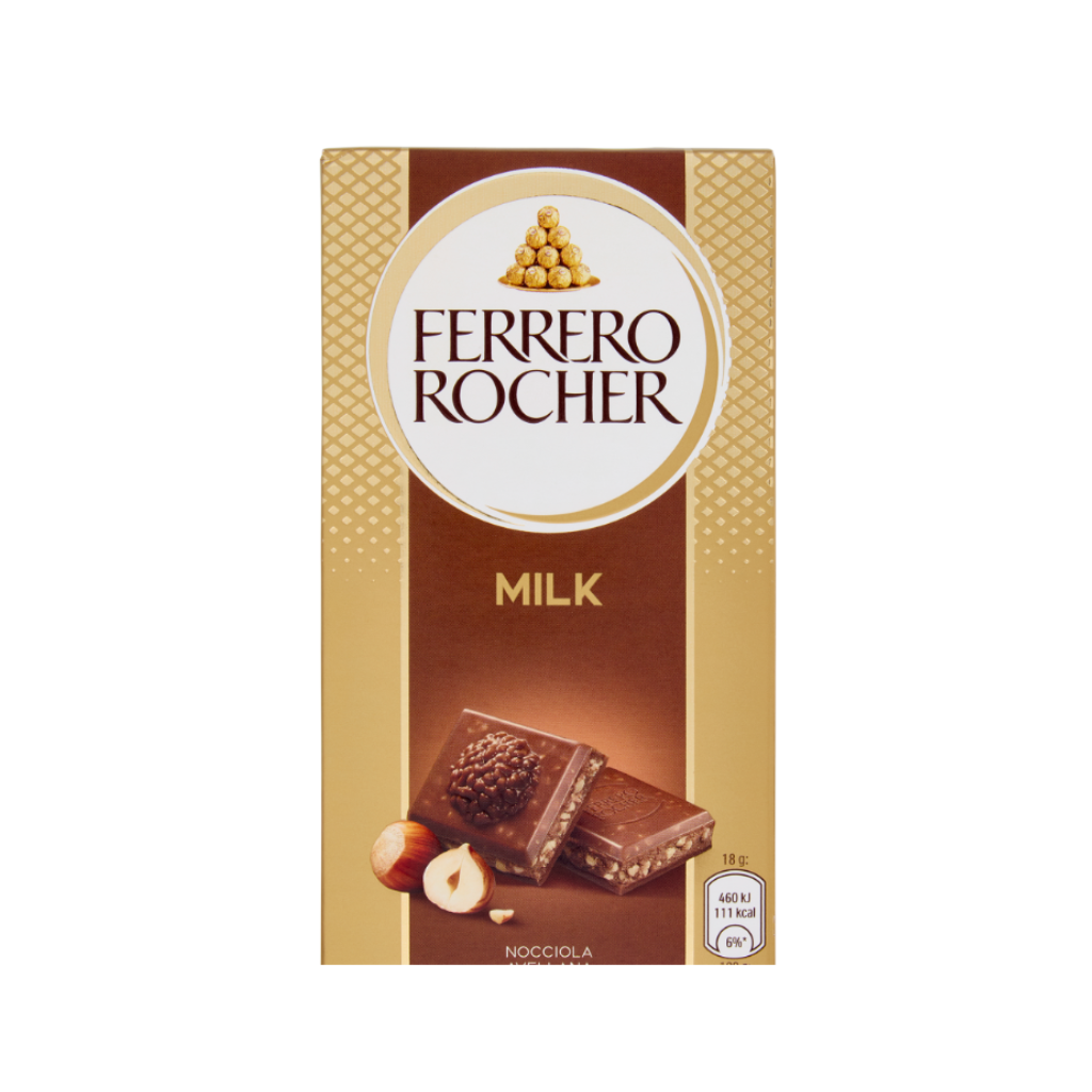 FERRERO ROCHER TAVOLETTA MILK NOCCIOLA 90g