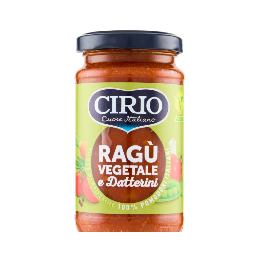 CIRIO RAGU' VEGETALE E DATTERINI 190g