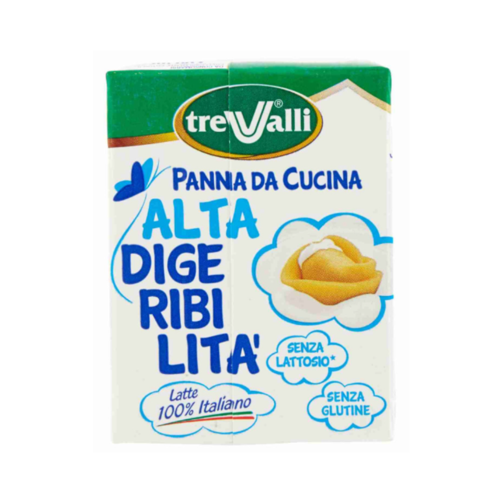 TREVALLI PANNA DA CUCINA SENZA LATTOSIO/GLUTINE - 200ml